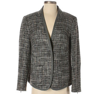 Escada Gray Wool Blazer Jacket